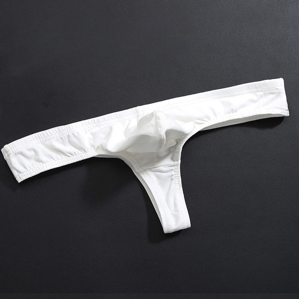 Mens Sexy Cotton Thong Underwear Low Rise Stretch  G-String T-Back Briefs