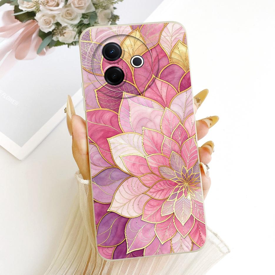 For Vivo Y39 5G Case V2436 Cool Owl Dragon Painted Cover Shockproof Phone Case For Vivo Y300i Y 300i V2444A VivoY39 5G Soft Bags