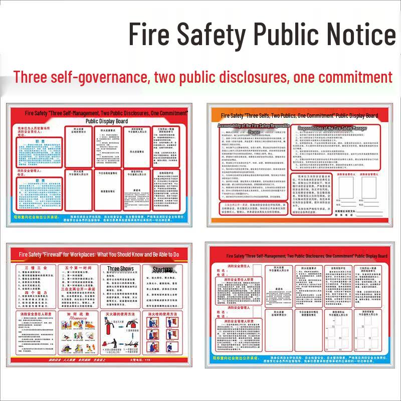 Fire Safety Compliance Display Board