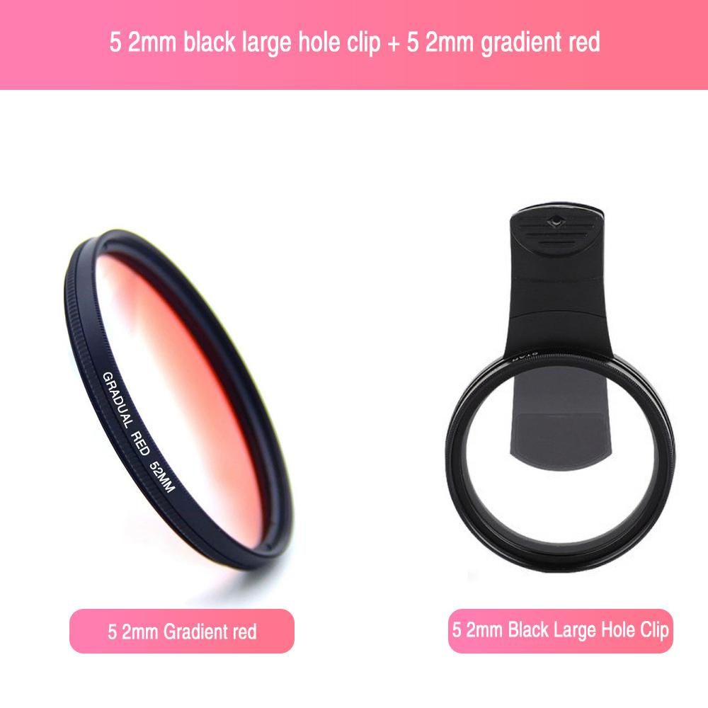 Polarizer Filter 52mm CPL Mobile Phone Lens Filter Camera Lens Clip Camera Accessories Circular For Taking Photos All Smartphone