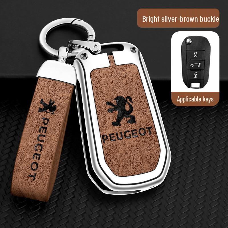 Dongfeng Peugeot 408/308/3008 Key Case - Metal, Anti-Lost Design