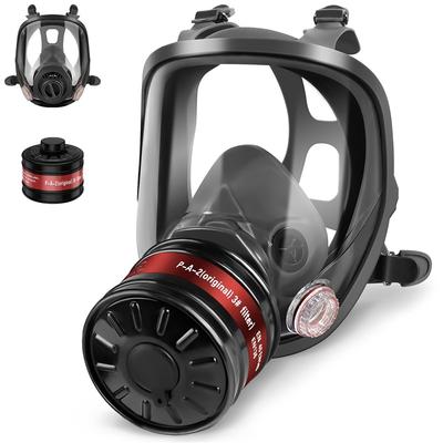 6800 Three-in-one Multi-functional Gas Mask, with Replaceable Filters, Is Suitable for Industrial Spraying, Organic Vapors, Welding