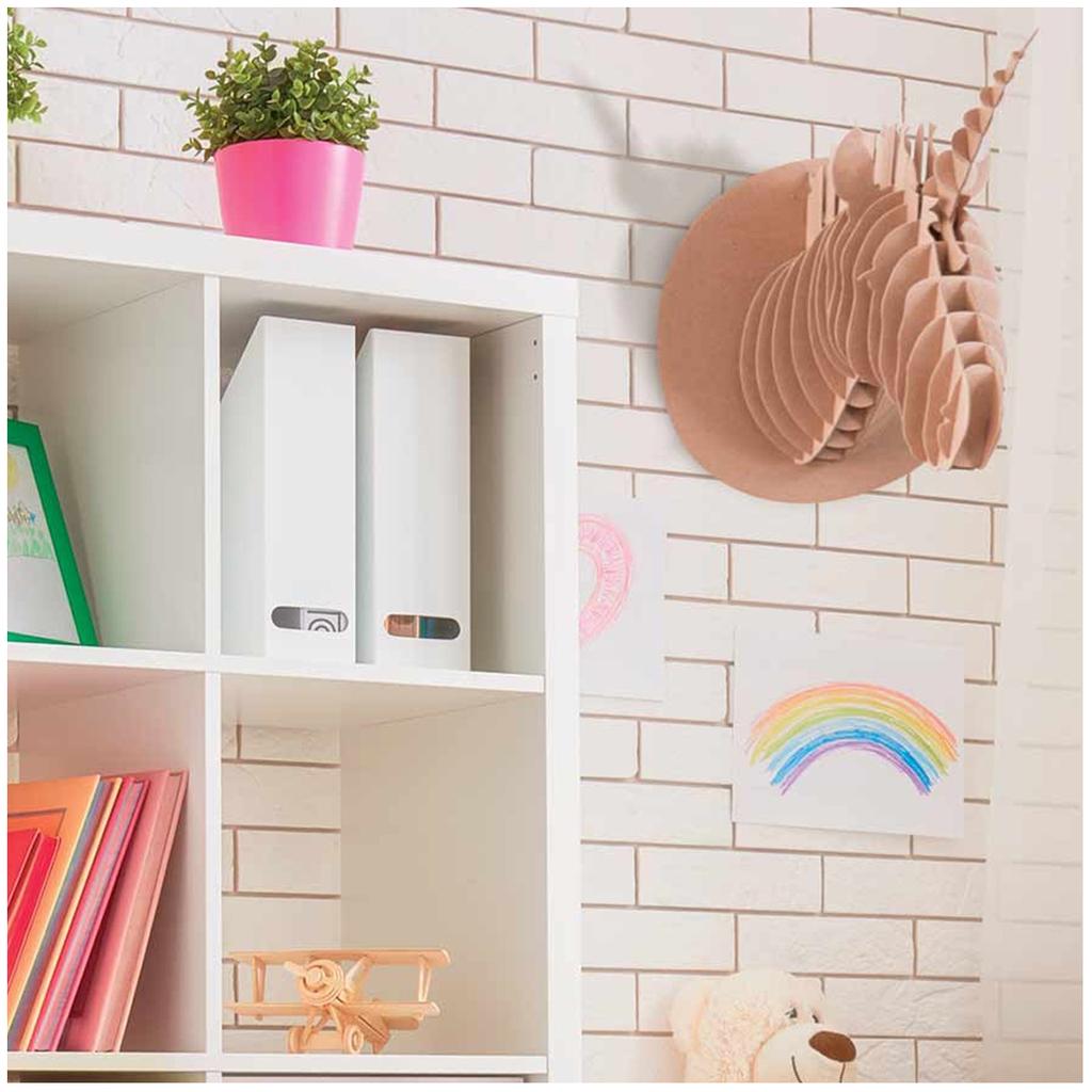 Les Trésors De Lily [Q4569] – 3D-Kartonfigur „Einhorn“ – 30x30 Bretter. 5cm