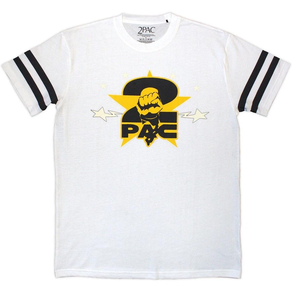 Tupac Stars Logo Official Tee T-Shirt Mens 4XL