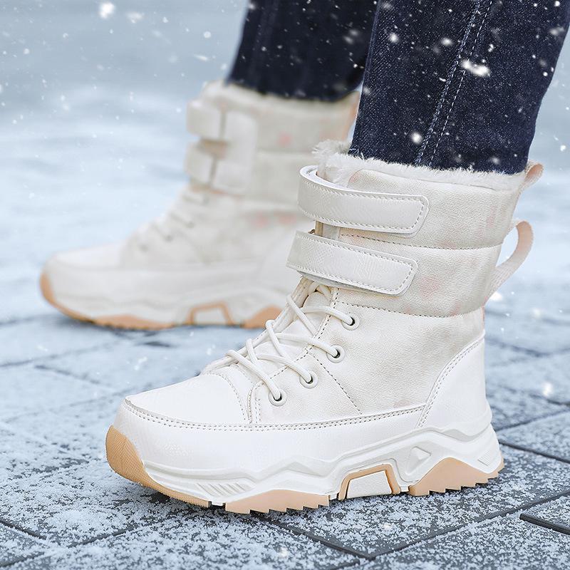 

Girls 2024 Snow Boots: Velvet-Lined, Thick, Warm & Non-Slip Long Tube for Outdoor Wear 32
