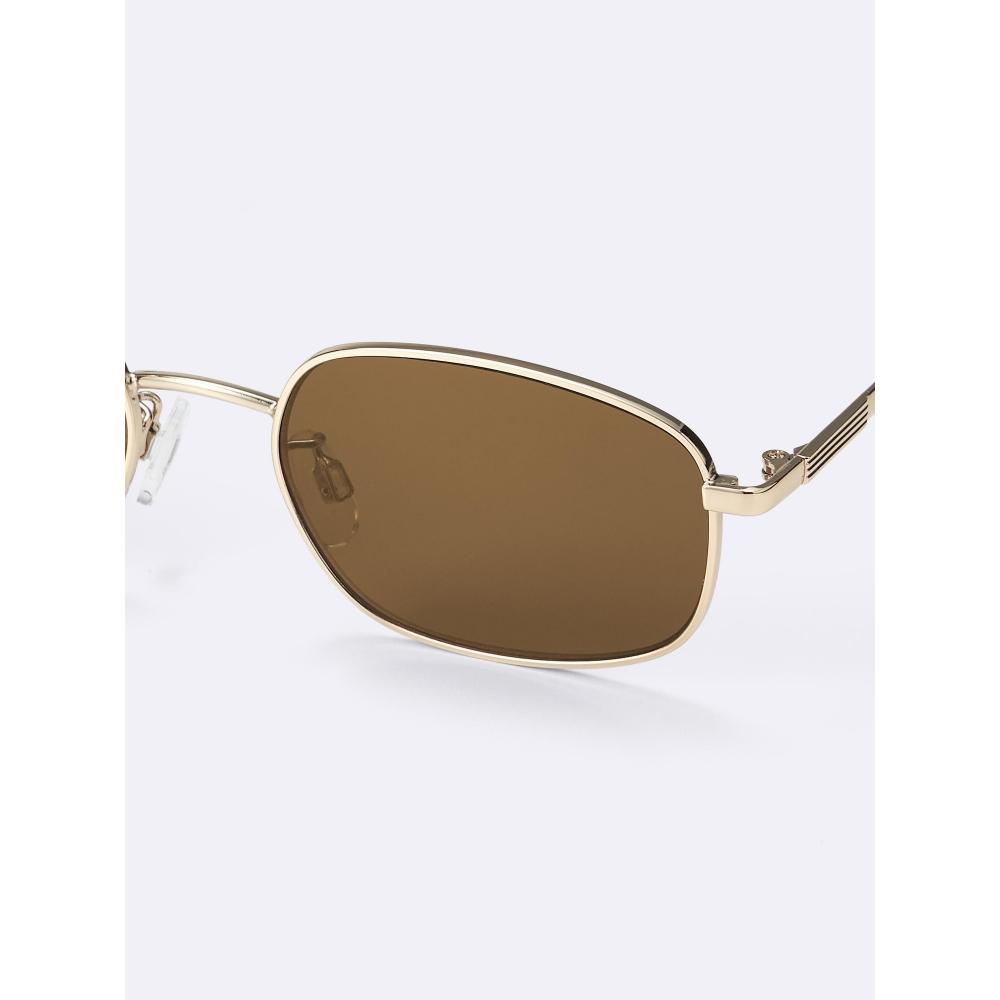 GU by Uniqlo Uv Cut Mini Square Metal Sunglasses