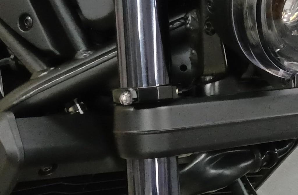 Kijima Motorcycle Parts Turn Signal Clamp Compatible with Front for M6 2 Bracket, Type, 43mm/45mm Forks, Shaft, Pieces, 217-5029