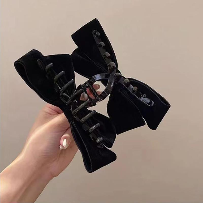 Elegantní nadrozměrná oboustranná mašle do vlasů, dráp, dívčí jednobarevná mašle, culík, žraločí klip, pokrývka hlavy