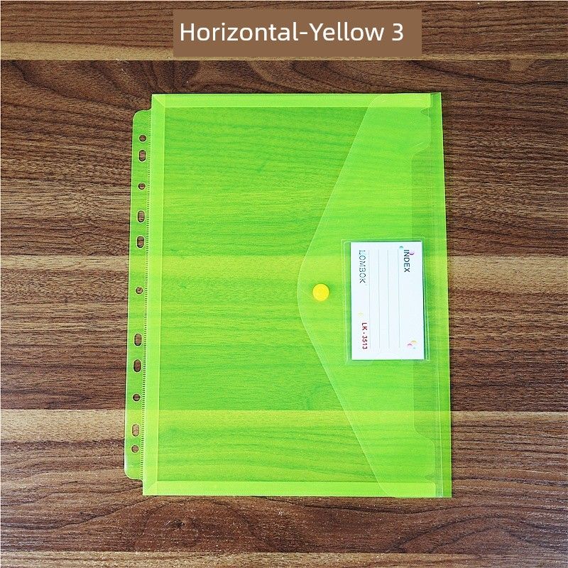 11-Hole Loose-Leaf Bag A4 Folder Protecting Bag Portfolio Contract Information Bag Certificate ID Storage Bag Examination Paper Bag
