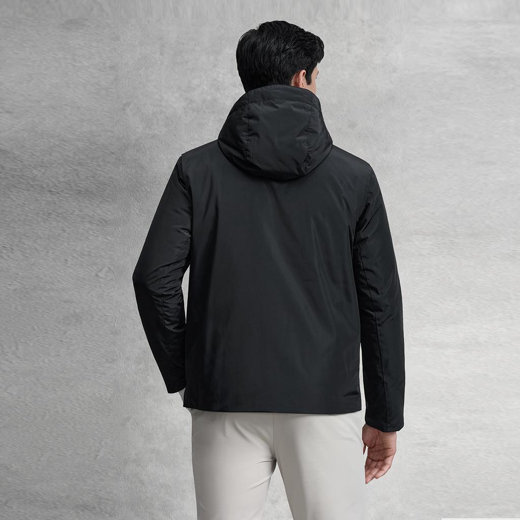 Fila Classic Simple Comfortable Versatile Lightweight Down Jacket Men Outerwear Deep-Black A11M545951FBK