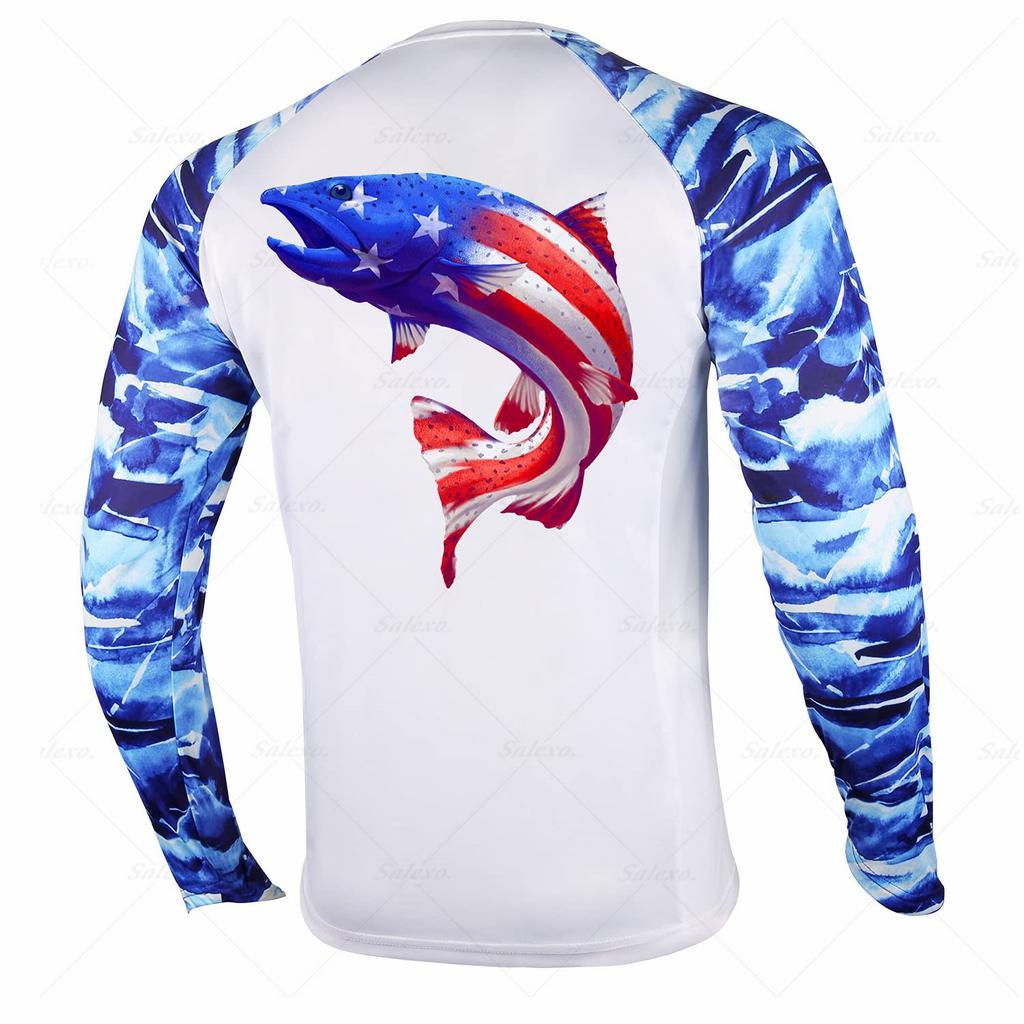 Tuna Fishing Suit Fishing Sunscreen Suit Breathable Quick-drying Trout Fishing Suit Fishing Suit