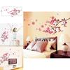 Beautiful 3d Room Peach Blossom Flower Butterfly Vinyl Art Decal For Home Mural Decoration