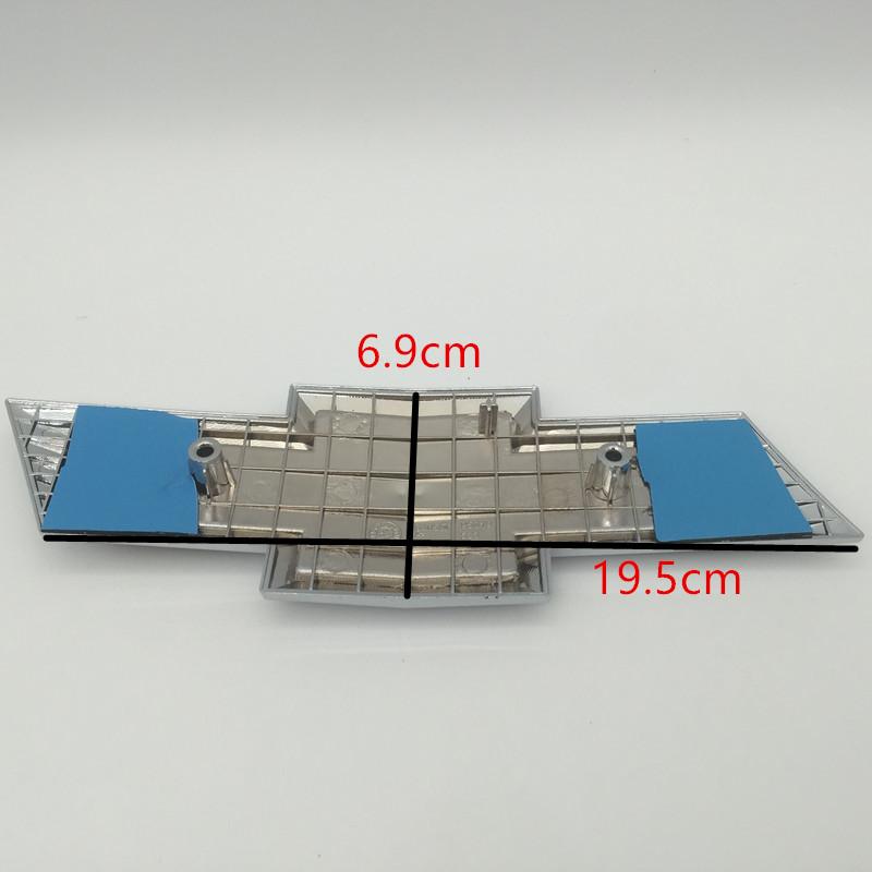 1pcs 3D 195x69mm 155x60mm for Aveo Car Front Grille Head Hood Bonnet Emblem Rear Tail Bumper Trunk Sticker Badge