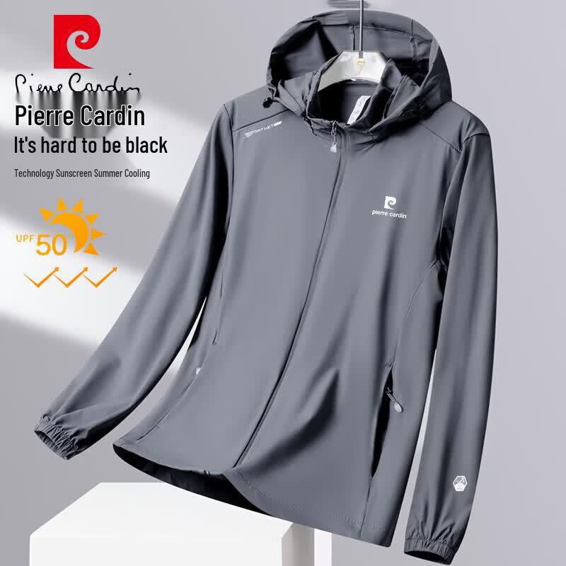 Pierre Cardin Men s Lightweight Sun Protection Hooded Jacket 4XL