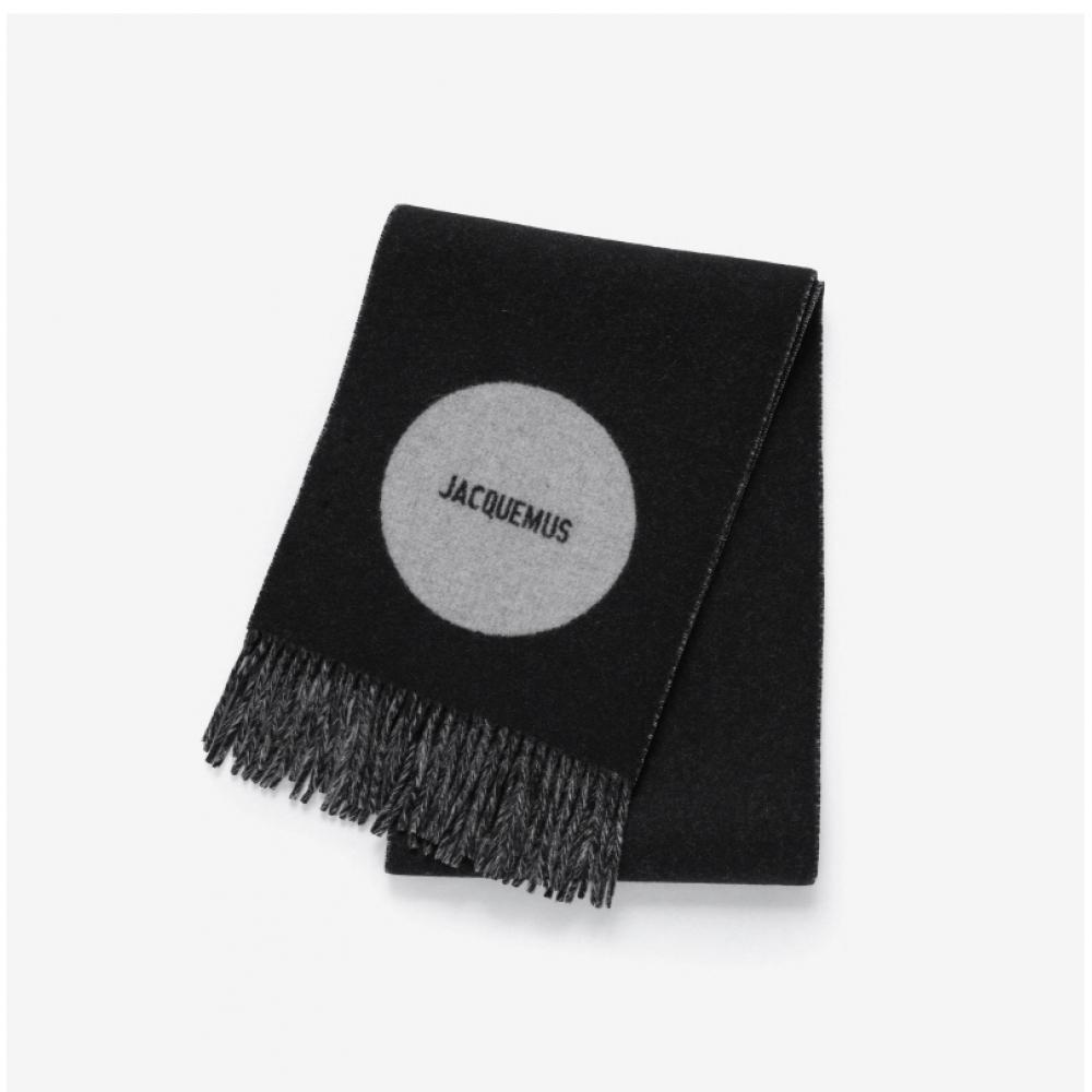 Jacquemus Le Sharp Jacquard Logo Fringe Scarf Acu00579aot4044