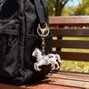 Elegant Rhinestones Horse Keychain Sparkling Car Key Chain Fashion Animal Key Ring  for Women Men