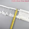 1Meters White Black Pheasant Feathers for Clothes Ribbon on Tape Rooster Goose Turkey Marabou Ostrich Fringe Trim Sewing Decor