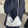 Top Layer Cowhide Boston Tote Bag Premium Sense Large Capacity Casual Lazy Pillow Shoulder Underarm Bag