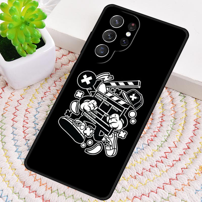 Clapperboard Phone Case for Samsung Galaxy note 10 pro S26 Ultra S23 S24 FE S25 S21 S22 PLUS shockproof Cove