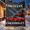 Chevrolet Corvette Muster Decke für Heimdekoration, Bett, Sofa, Auto Reisen, Camping, Geeignet für Alle Jahreszeiten, Geburtstags-Weihnachtsgeschenk