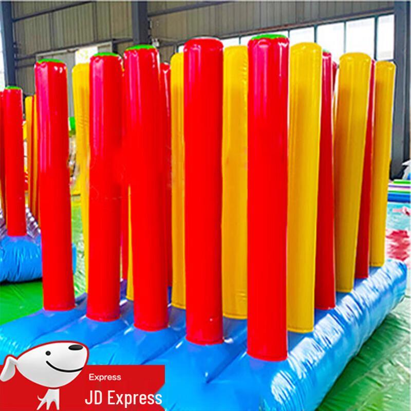 Inflatable Human Wall Obstacle Course