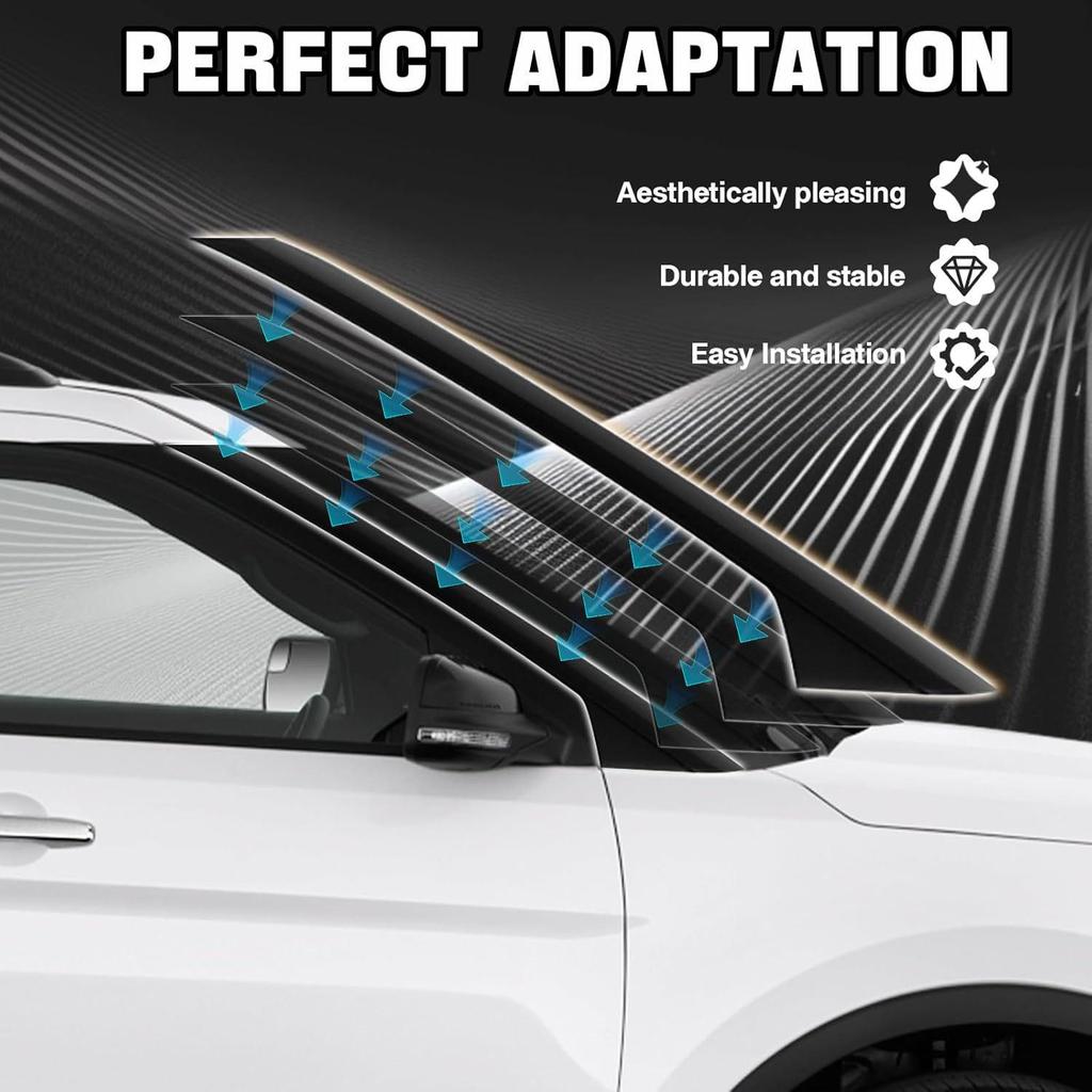 Ford Explorer Pillar Trim Compatible with OE BB5Z-7803144-AB, BB5Z-7803144-AA