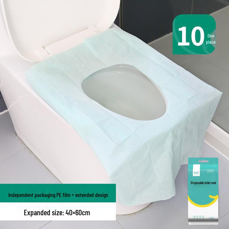 Portable Disposable Toilet Seat Covers - Adhesive, Dirt-Proof, No-Adhesive Cushion, Travel-Friendly