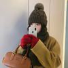 Hat Women'S Winter Solid Color Korean Knitted Hat Premium Sense Fleece Warm Ear Protector Fashion Wool Hat