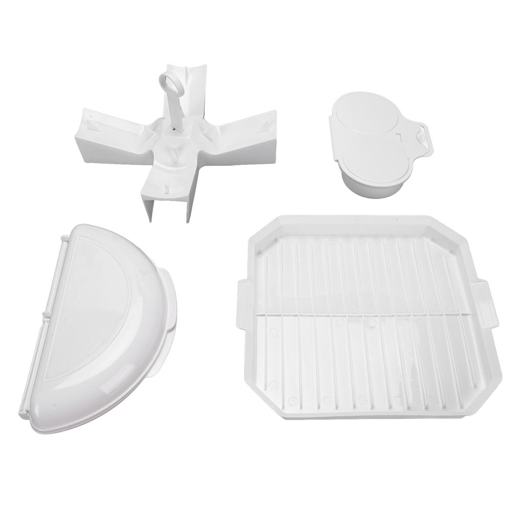 Microwave Cooking Set Bacon Tray Egg Cooker Potato Rack PP Microwave Accessories for Daily Meals