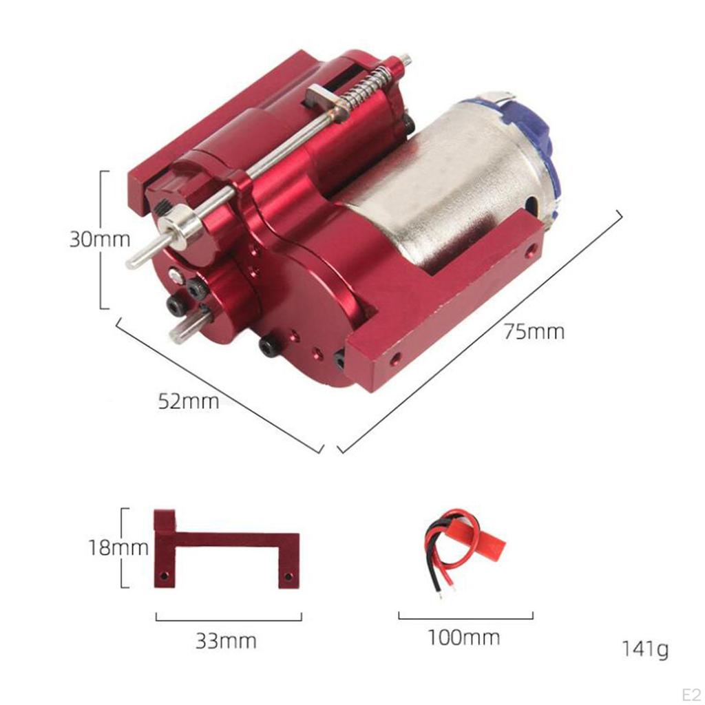 1/12 RC Car Gearbox Transmission Model Vehicle Parts for C24,Gas,D90 91 96 98 99S