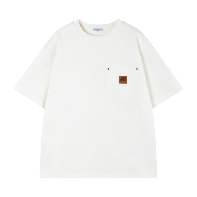 Mucmukn Boys' American Retro Pocket Short-Sleeve T-Shirt