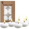 6Pack Floating Candles Unscented Discs for Wedding, Pool Party, Holiday & Home Decor.