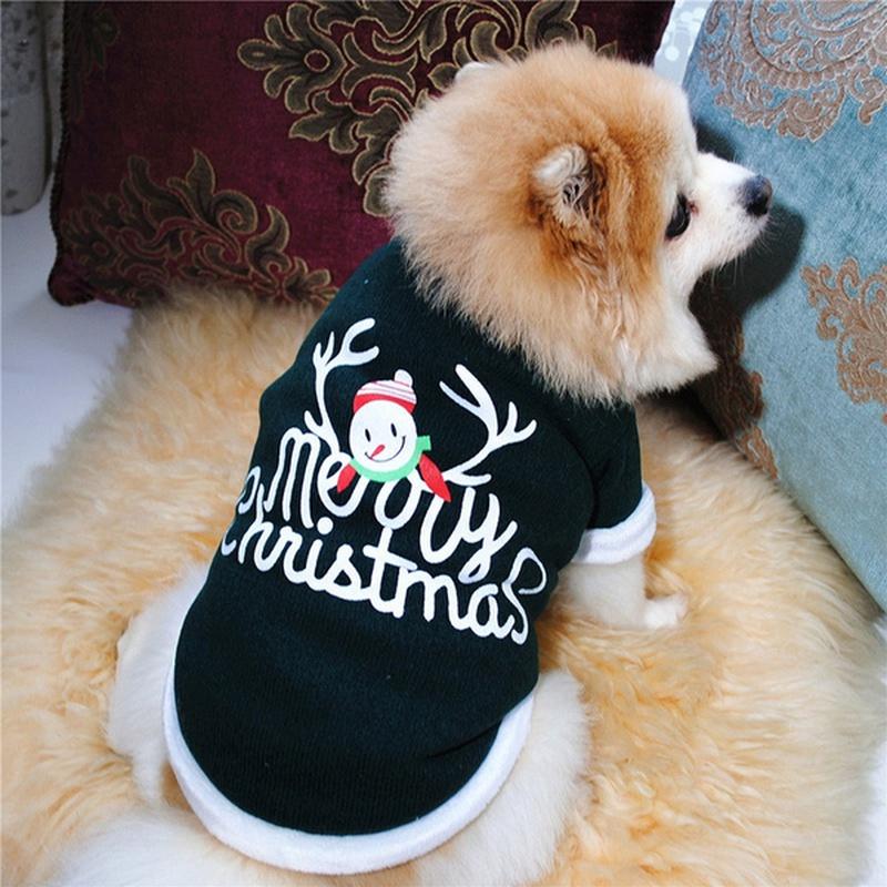 Christmas Pet Sweatshirt Costume Puppy Dog Winter Cute Durable Clothing Pet Xmas Decoration