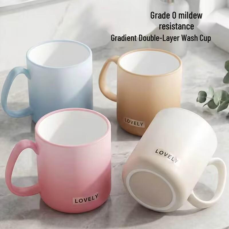 Gradient Nordic Mouthwash Cup & Luxury Toothbrush Holder for Couples or Students