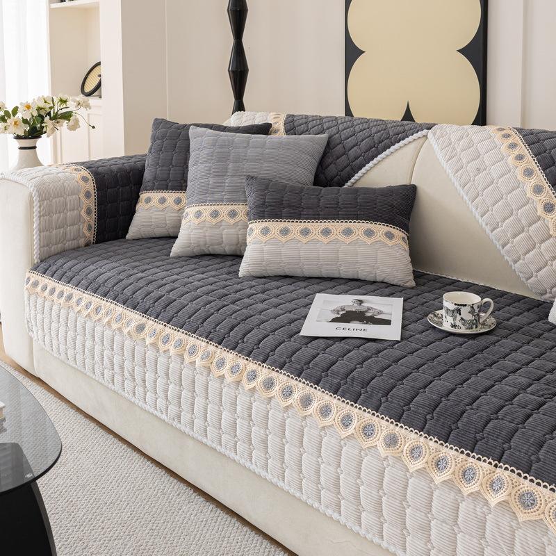 

Lamp Wick Plush Autumn And Winter Sofa Cushion Universal In All Seasons New Leather Non-Slip Cover Cloth Towel Seat Cushion Blanket 70*70cm