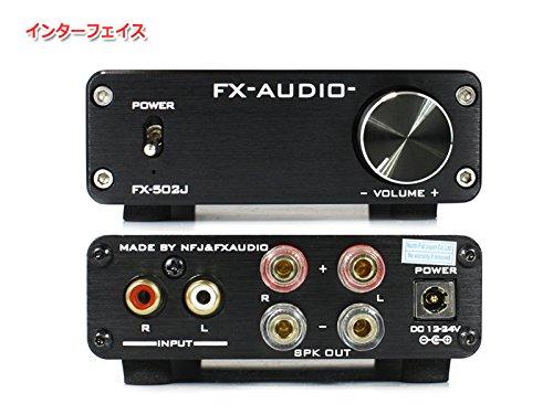 FX-AUDIO- FX-502J [Schwarz] TPA3116 50W x 2ch Integrierter Verstärker