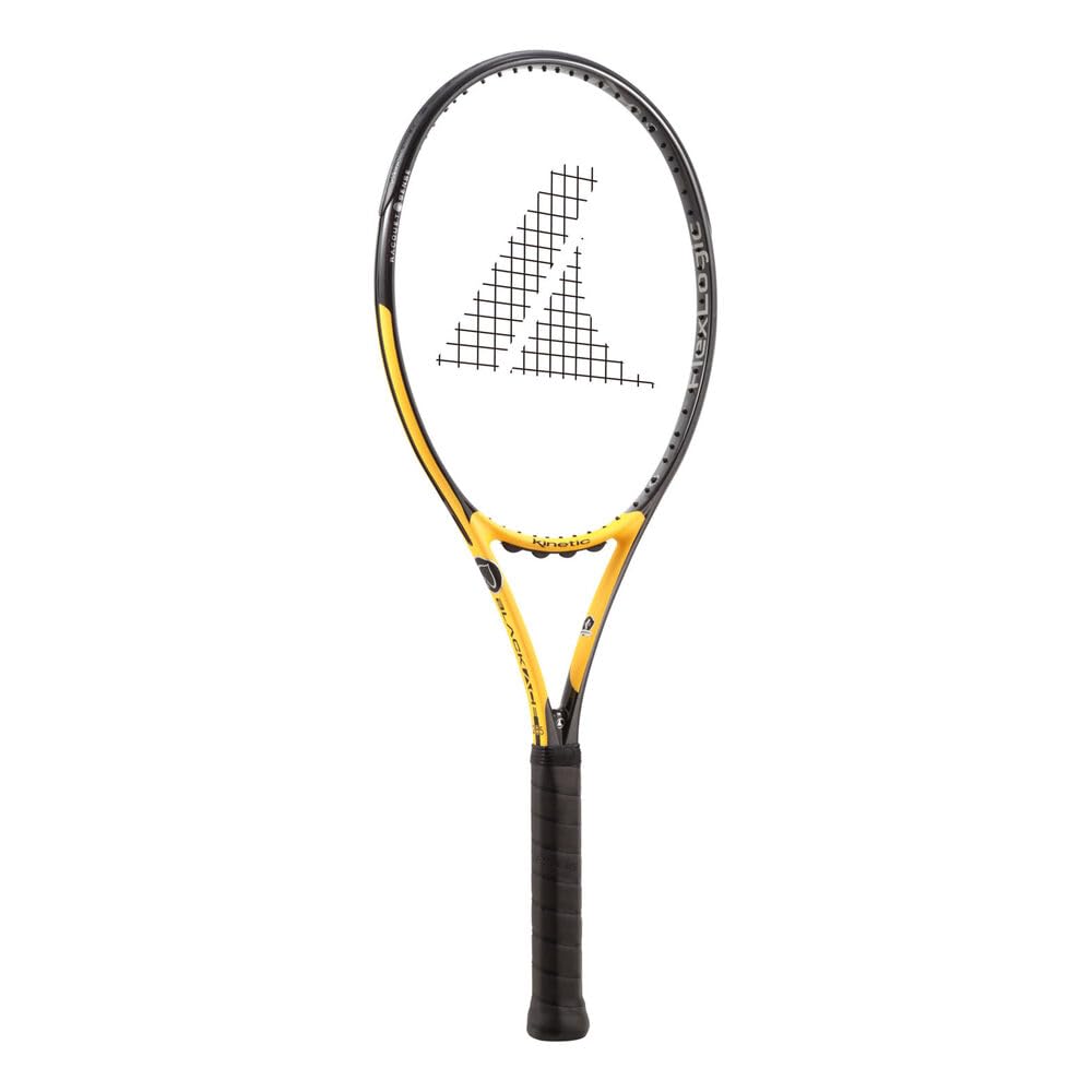 PROKENNEX Ace 285 Tennis L3 Racket, Black, Unisex, Adult, Black, Yellow, Carbon,