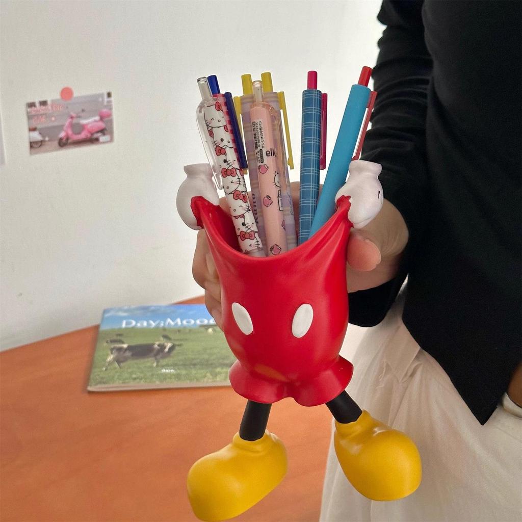 Qiqi Mi Pen Holder: Cute Cartoon Multifunctional Desktop Ornament for Students