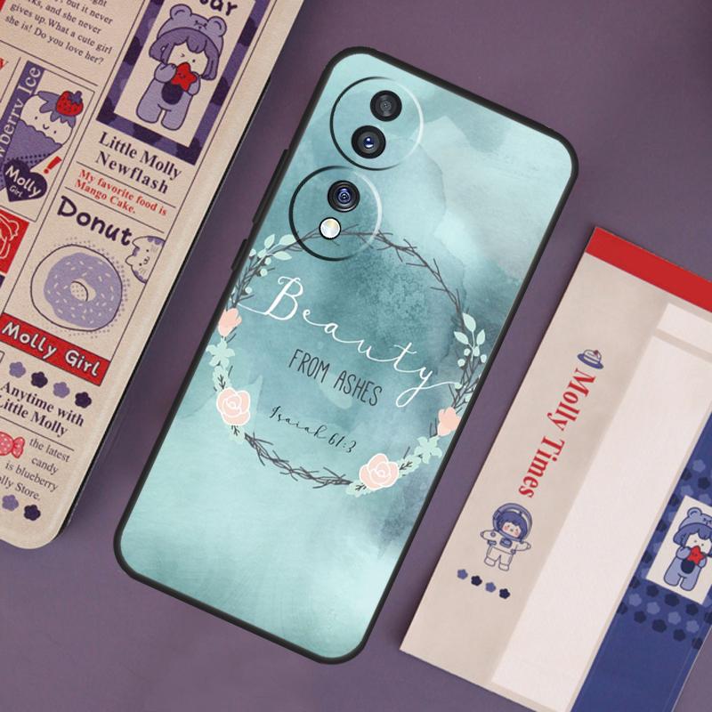 Christian Scripture Case For Honor Magic 6 5 7 Pro Honor 200 Pro 50 70 90 Lite X9b X9a X8b X8a X8 X9 X9c Cover