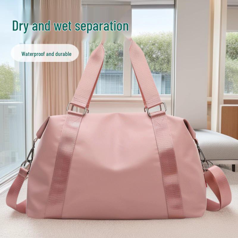 Cross-Border Women's Large Capacity Casual Sports Fitness Bag - Korean Style Shoulder Handbag & Yoga Bag