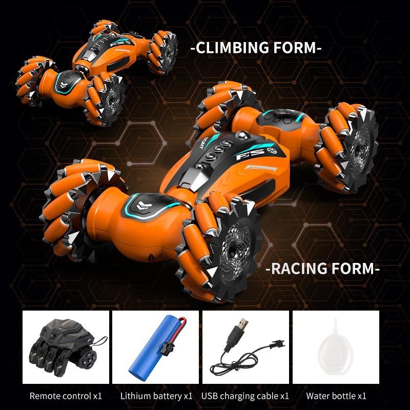 Wireless Remote Control Off-road Vehicle Racing Stunt Spray Gesture-sensing Four-wheel Drive Car Children's Toy for Boy