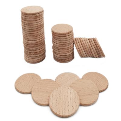10/20/50/100pcs 5cm Unfinished Wood Circle Round Disc Blank Wooden Cutout Ornaments for Decoration DIY Craft Art Supplies