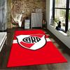 "Red Carpet with Shield Design and CARP Letters Modern Style" Suitable for Use As an Anti-slip for Living Room Bedroom Sofas