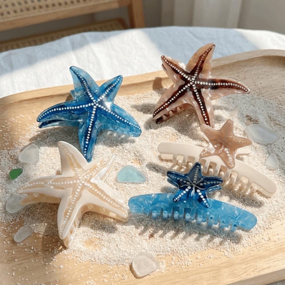 Non-Slip Starfish Hair Claw Clip Ocean Style Hair Accessories Sweet Hair Barrettes For Girls