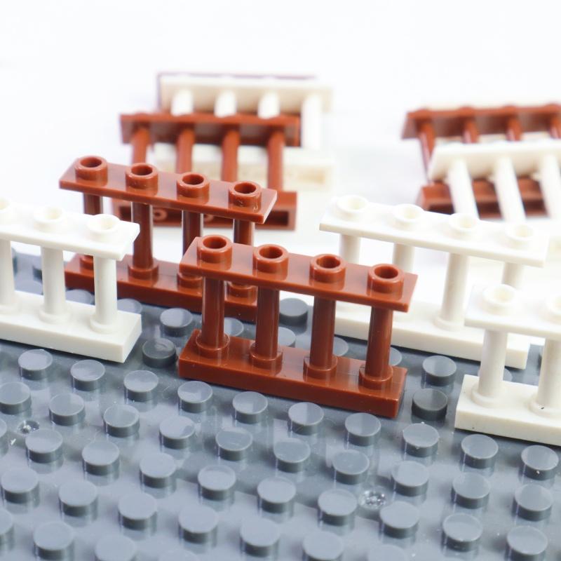 20PCS DIY Fence Railing Compatible Model Building Block Accessories Basic Components for House Garden Gift Toy Parts Compatible