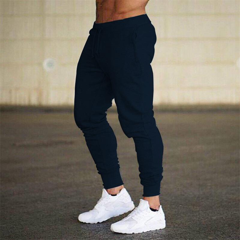Frühlings-/Herbstleichte Sporthose Herren Lange Hose mit Bündchen Beinabschluss Lässig Slim-Fit Fitness Laufhose Trendiger Vielseitiger Stil
