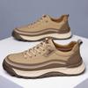 Herren-Sneaker im Vintage-Stil Vielseitige rutschfeste Wanderschuhe Bequeme lässige Lederschuhe Outdoor Herren Skateboard-Schuhe