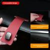 Universal Car Passenger Glove Box Hidden Hooks Purse Bag Suede Leather Hanger Hat Holder Interior Storage Auto Hook Accessories