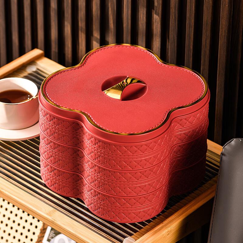 Multi-layer Divided Snack & Candy Tray with Lid