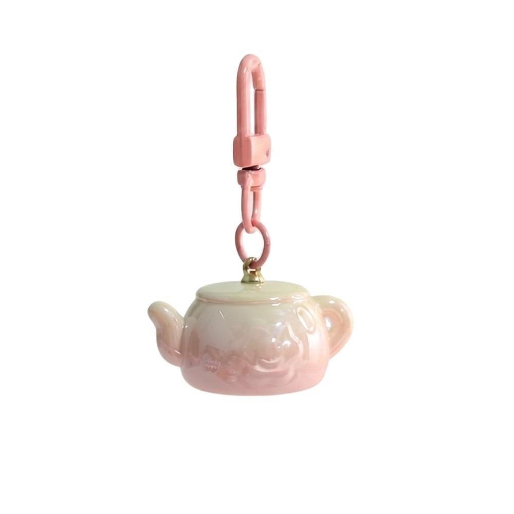 

Cute Pendant Accessories Ornaments 3D Small Teapot Decorative Bag Charm Gifts светло-розовый
